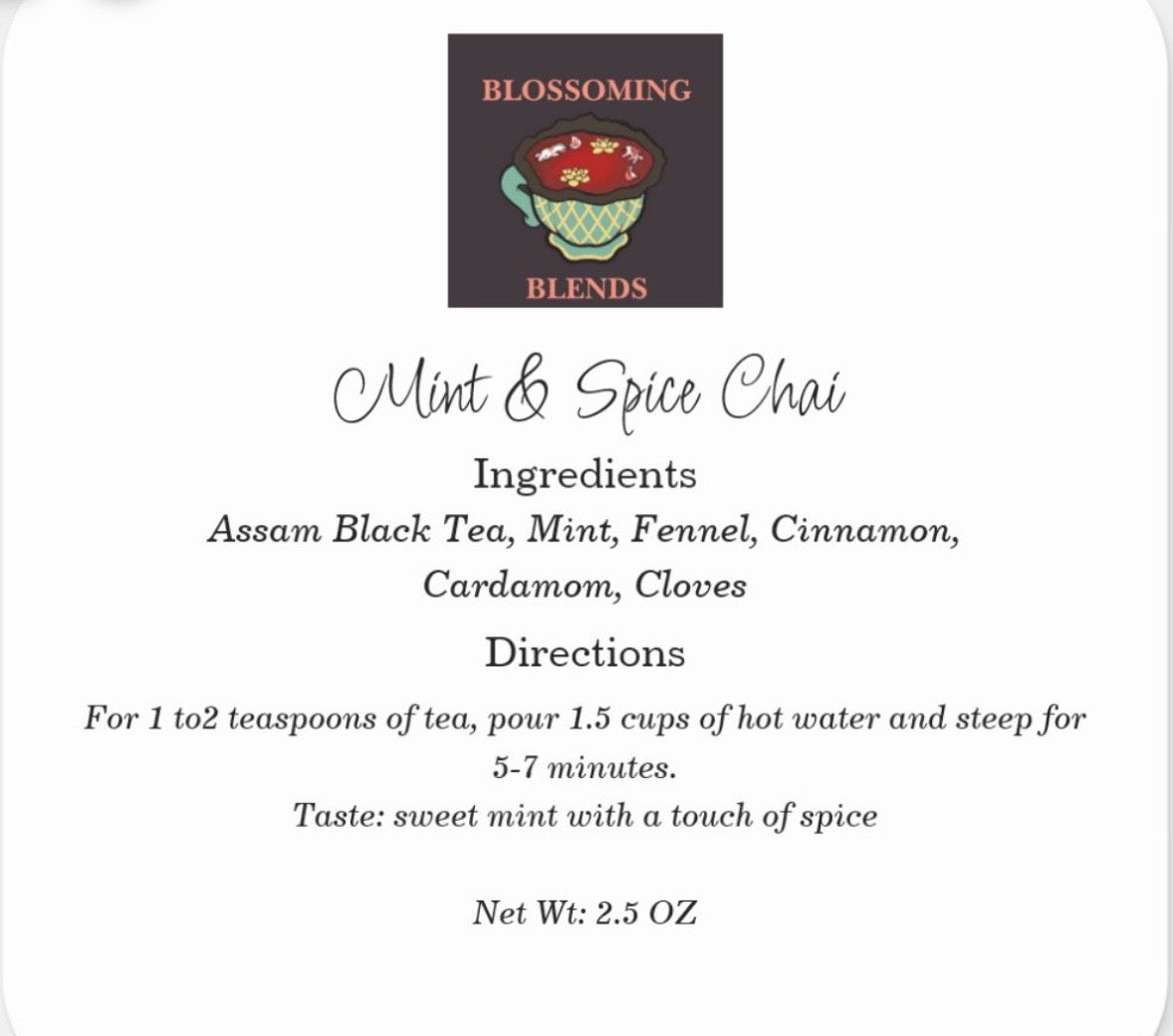 Mint & Spice Chai