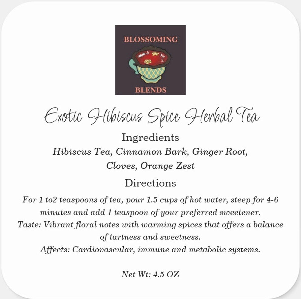 Exotic Hibiscus Spice Herbal Tea