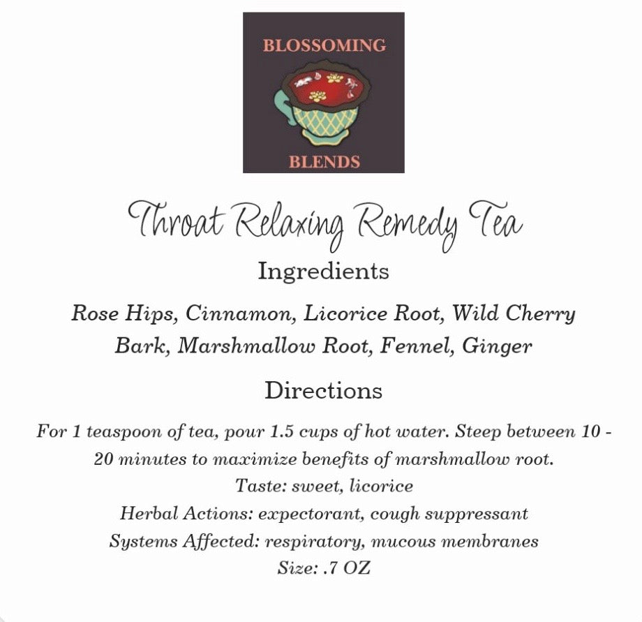 Throat Relaxing Remedy Tea